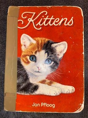 📚 Vintage Calico Kitten Cat Book- A Golden Book